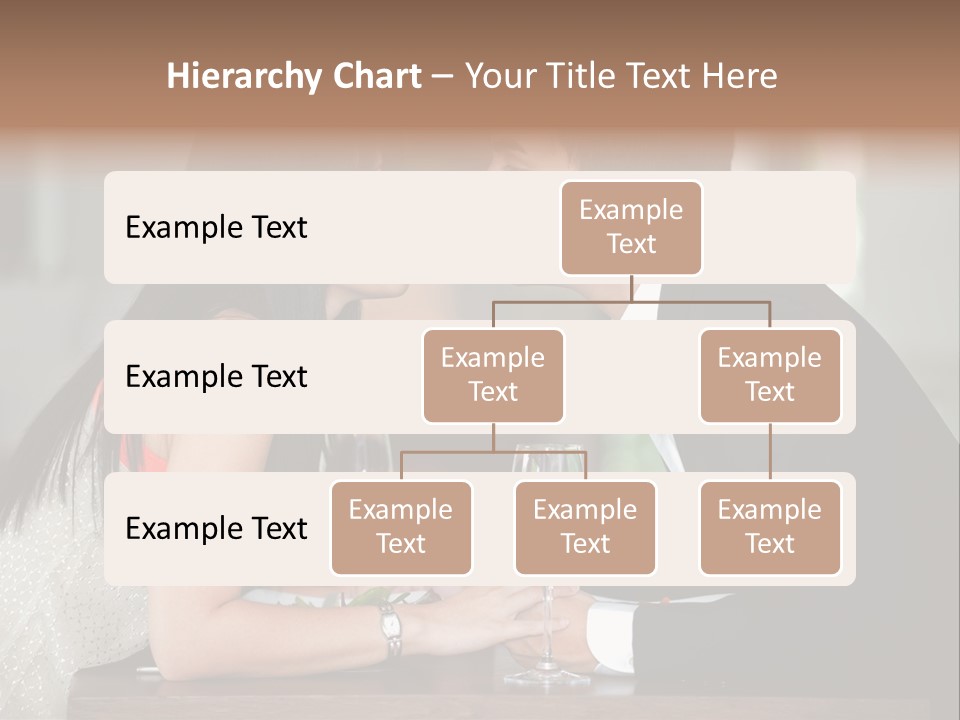Holding Hands Over Dinner PowerPoint Template