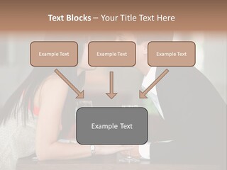 Holding Hands Over Dinner PowerPoint Template