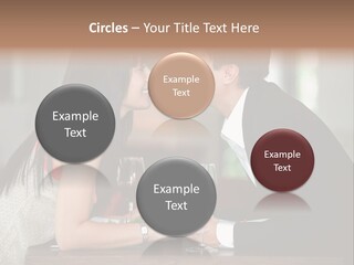 Holding Hands Over Dinner PowerPoint Template