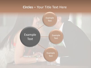 Holding Hands Over Dinner PowerPoint Template