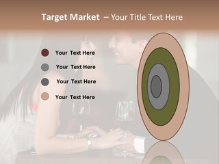 Holding Hands Over Dinner PowerPoint Template