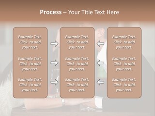 Holding Hands Over Dinner PowerPoint Template