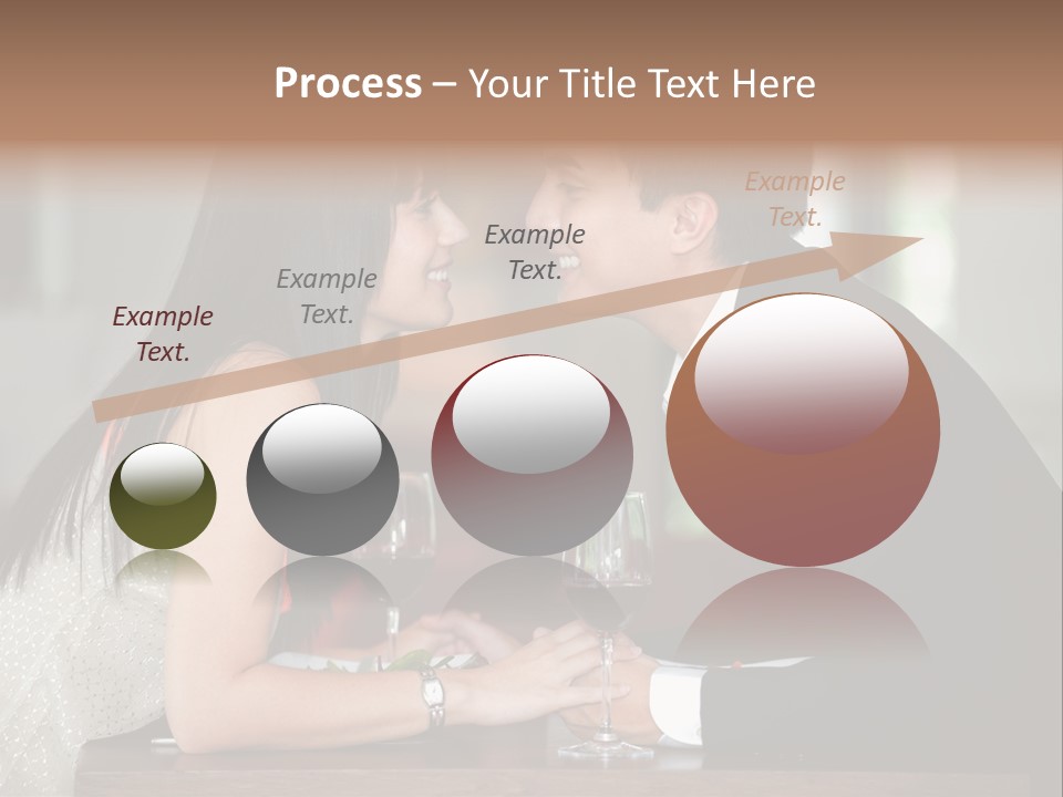 Holding Hands Over Dinner PowerPoint Template