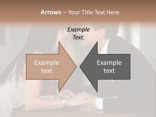 Holding Hands Over Dinner PowerPoint Template