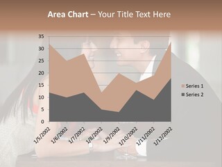 Holding Hands Over Dinner PowerPoint Template