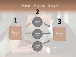 Holding Hands Over Dinner PowerPoint Template