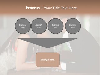 Holding Hands Over Dinner PowerPoint Template