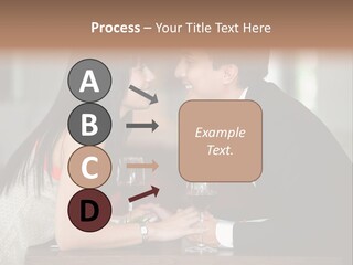 Holding Hands Over Dinner PowerPoint Template