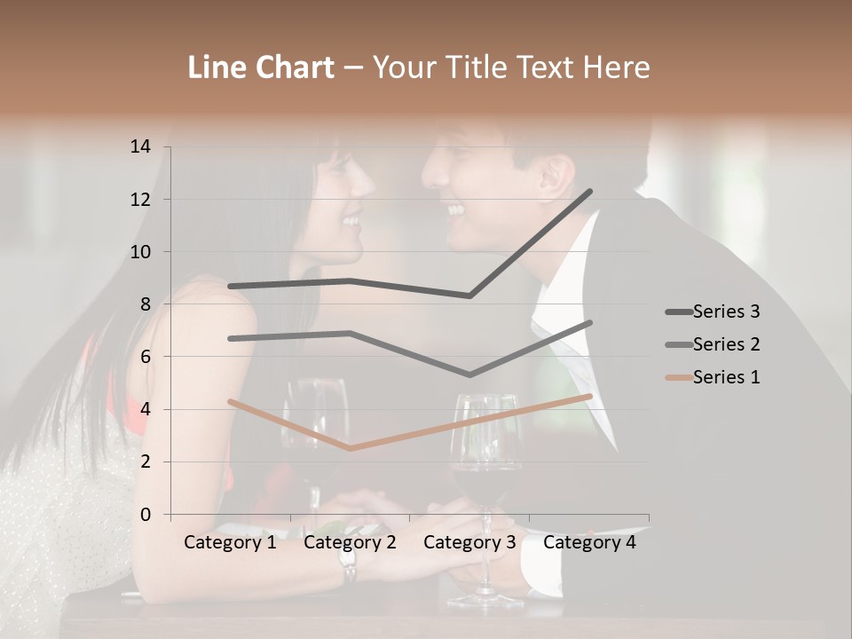 Holding Hands Over Dinner PowerPoint Template