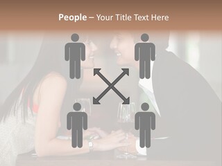 Holding Hands Over Dinner PowerPoint Template