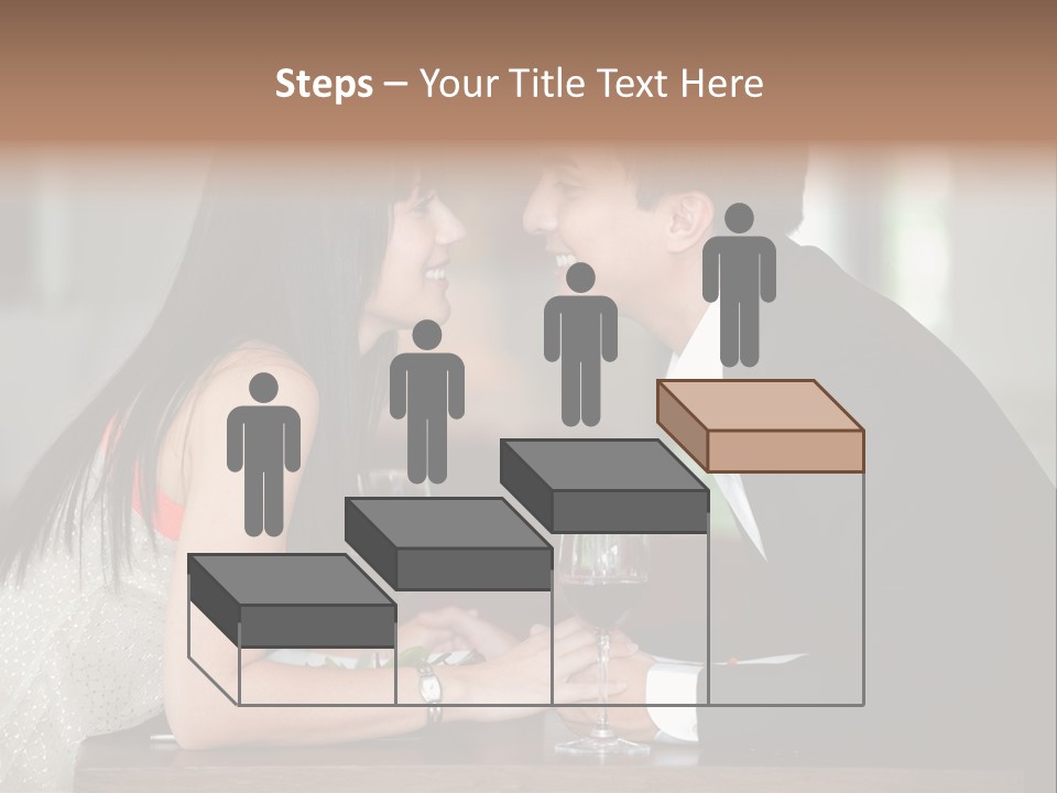 Holding Hands Over Dinner PowerPoint Template