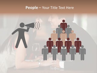 Holding Hands Over Dinner PowerPoint Template