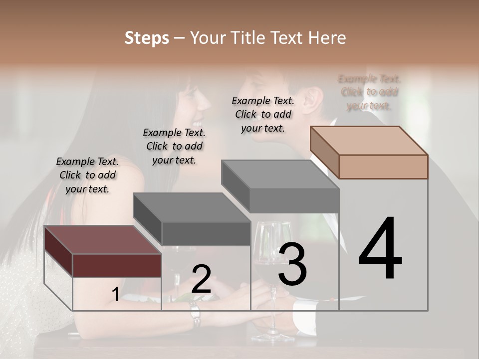 Holding Hands Over Dinner PowerPoint Template