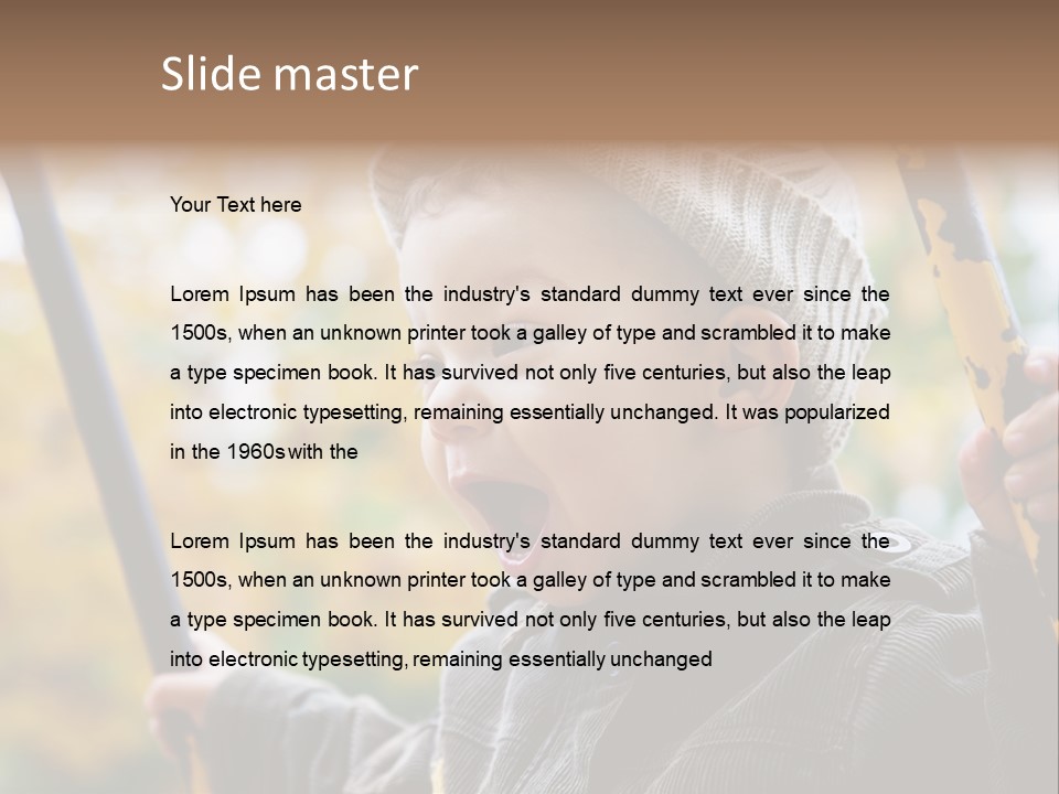 Children And Family PowerPoint Template