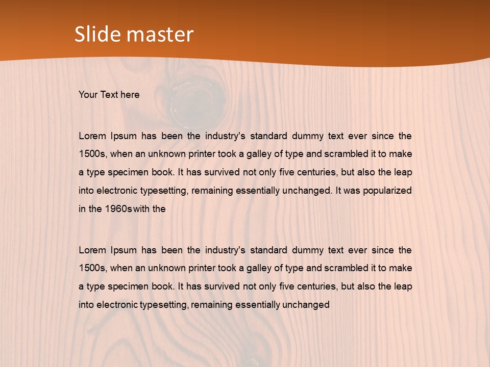 Wood Textures PowerPoint Template