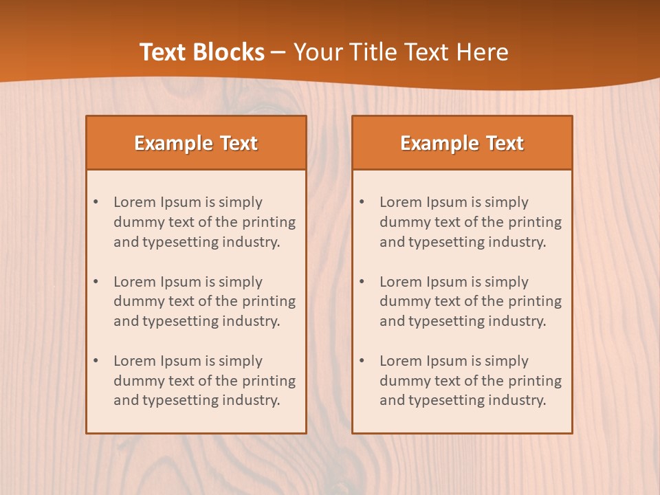 Wood Textures PowerPoint Template