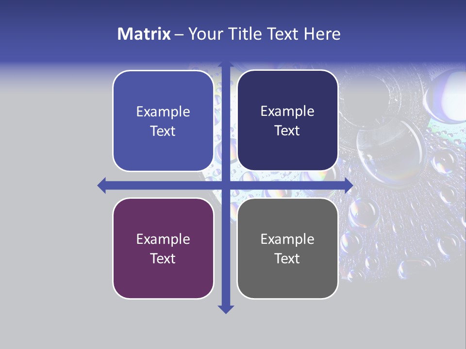 Refraction Laser Drop PowerPoint Template