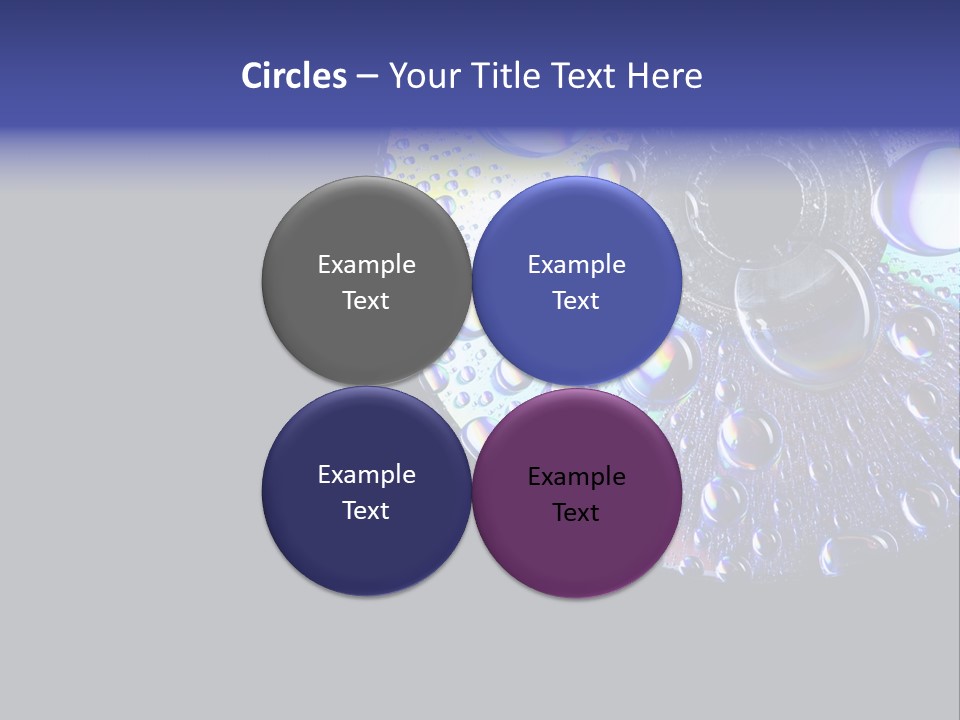 Refraction Laser Drop PowerPoint Template