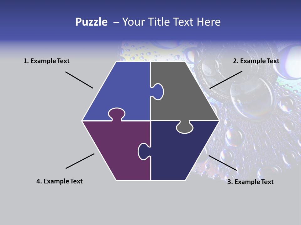 Refraction Laser Drop PowerPoint Template