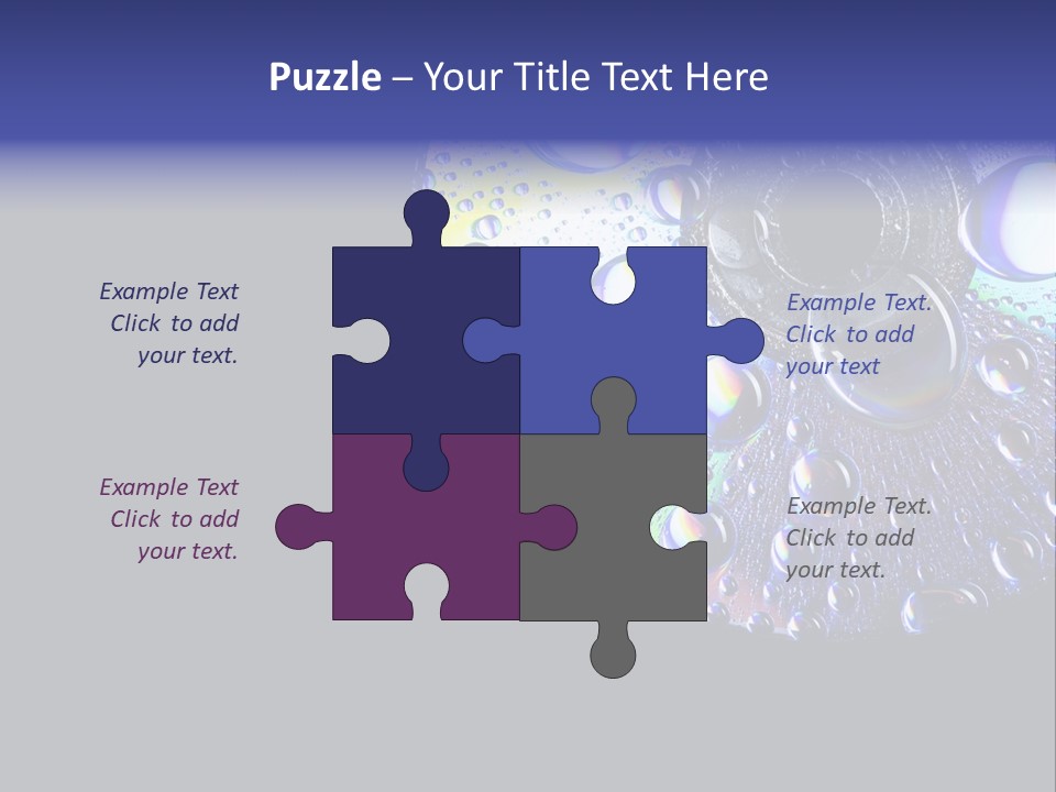 Refraction Laser Drop PowerPoint Template