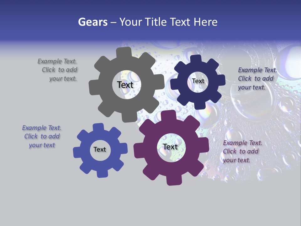 Refraction Laser Drop PowerPoint Template