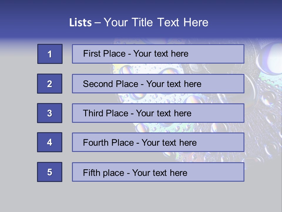 Refraction Laser Drop PowerPoint Template