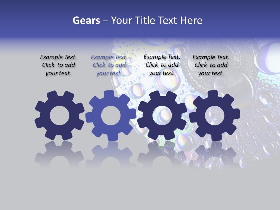 Refraction Laser Drop PowerPoint Template