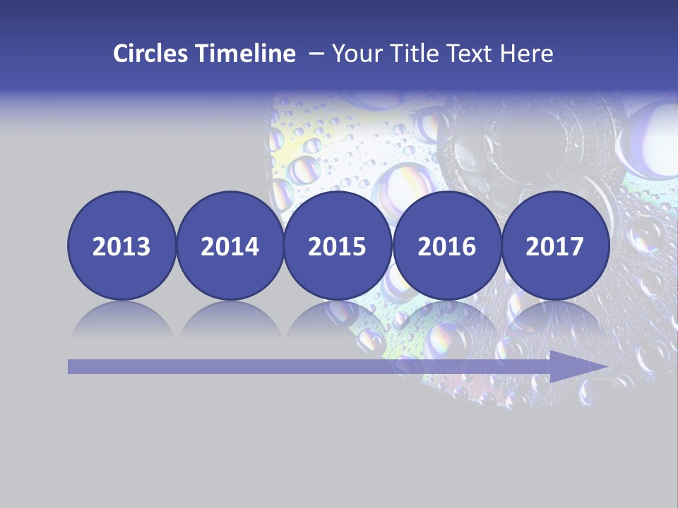 Refraction Laser Drop PowerPoint Template