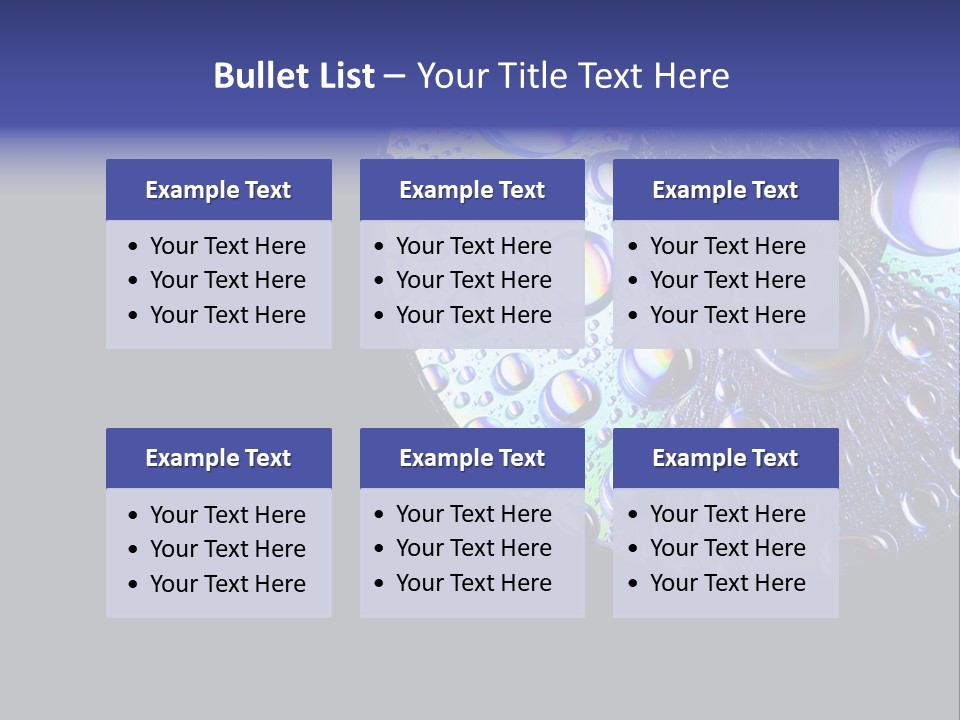 Refraction Laser Drop PowerPoint Template