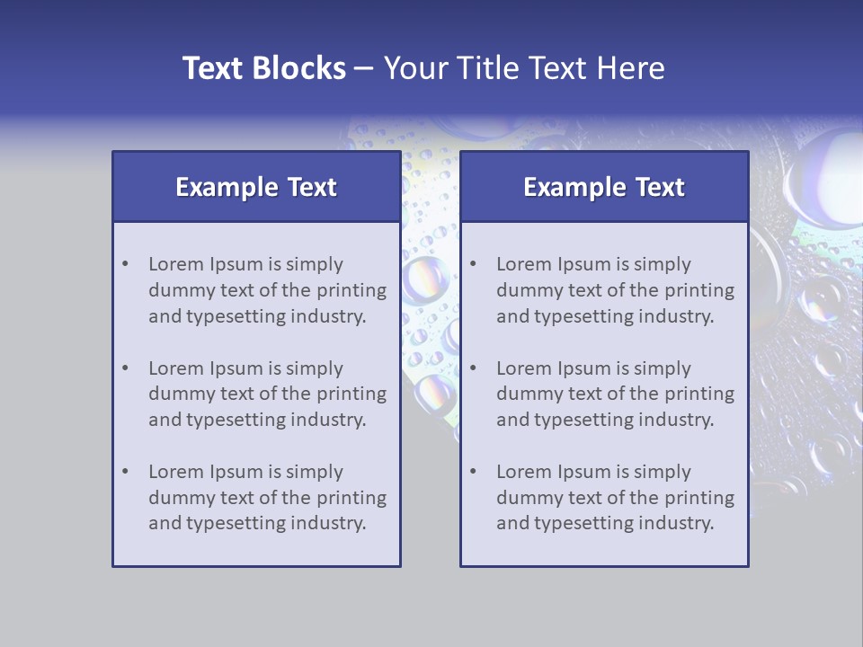 Refraction Laser Drop PowerPoint Template
