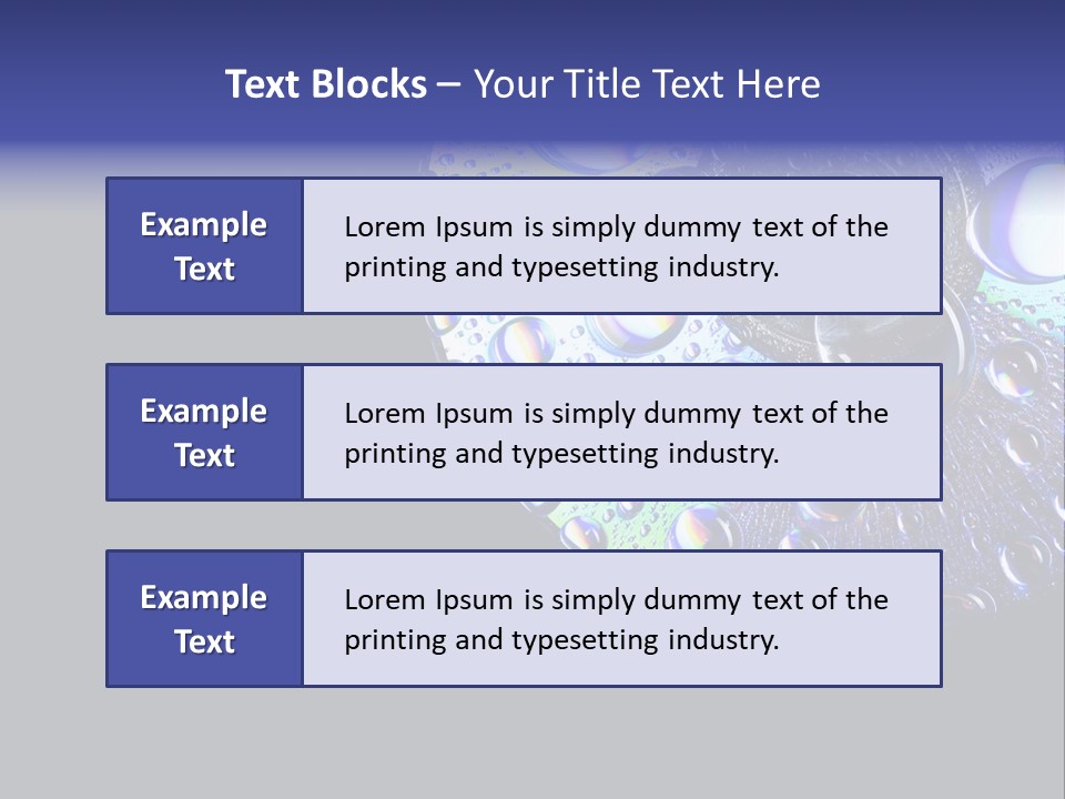 Refraction Laser Drop PowerPoint Template