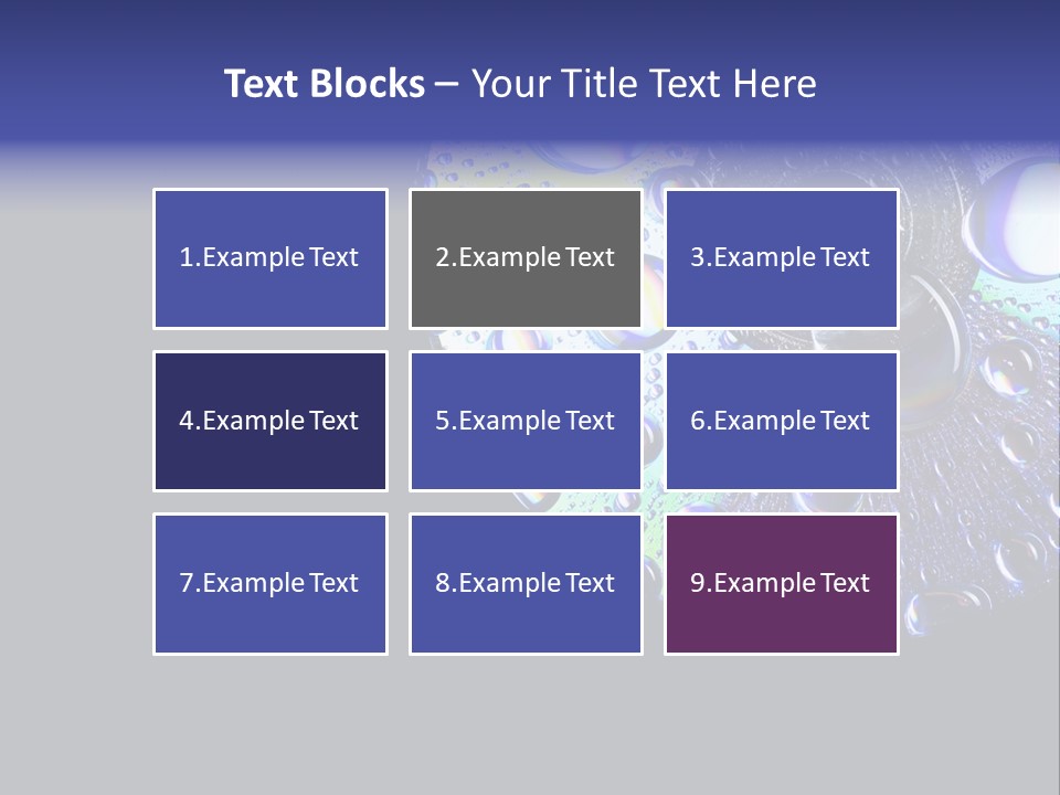 Refraction Laser Drop PowerPoint Template