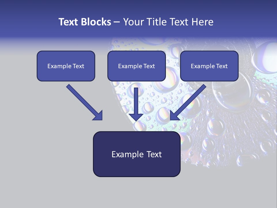 Refraction Laser Drop PowerPoint Template