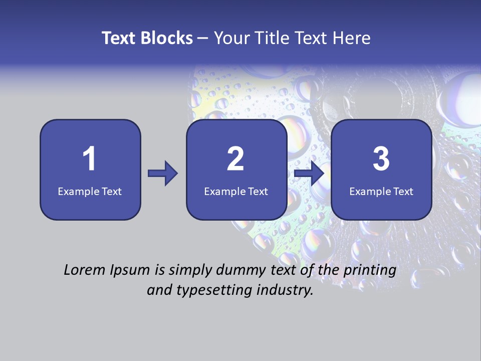 Refraction Laser Drop PowerPoint Template