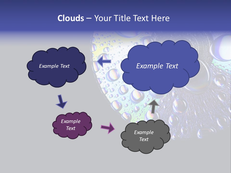 Refraction Laser Drop PowerPoint Template