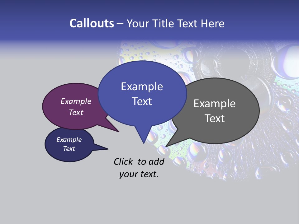 Refraction Laser Drop PowerPoint Template