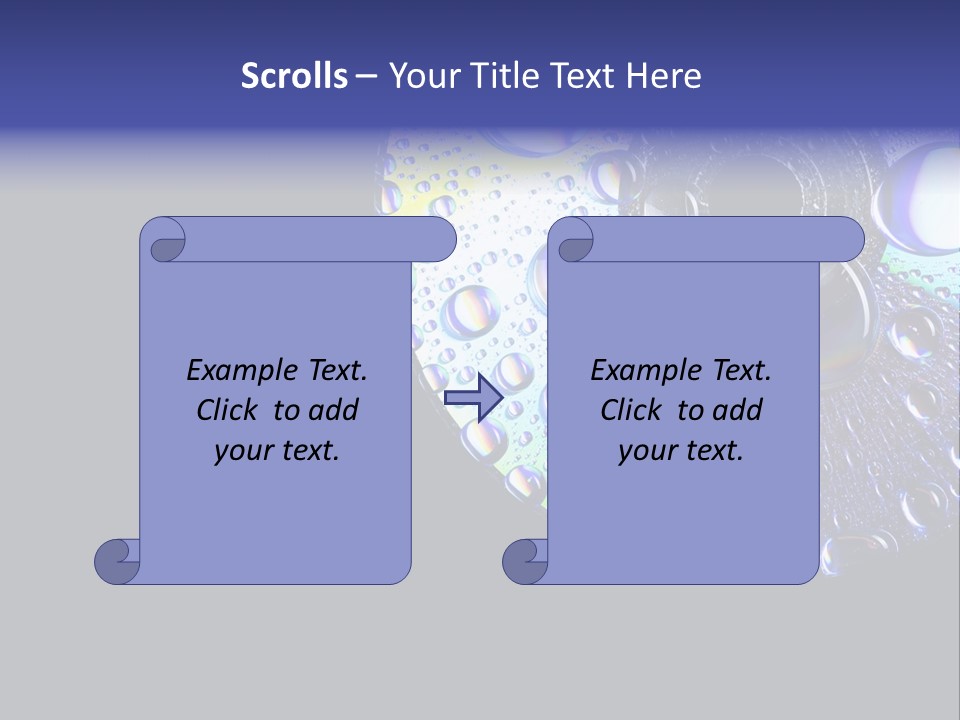 Refraction Laser Drop PowerPoint Template