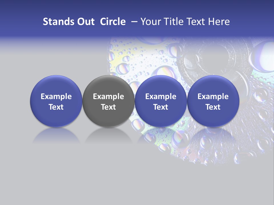 Refraction Laser Drop PowerPoint Template