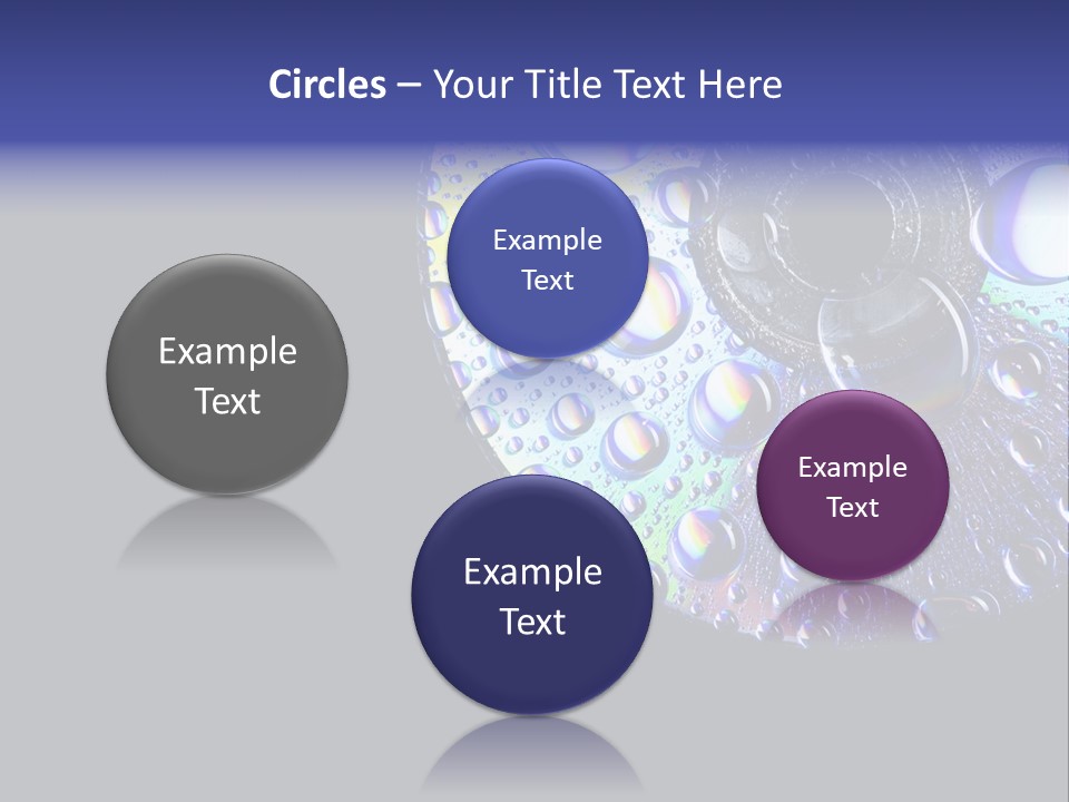 Refraction Laser Drop PowerPoint Template