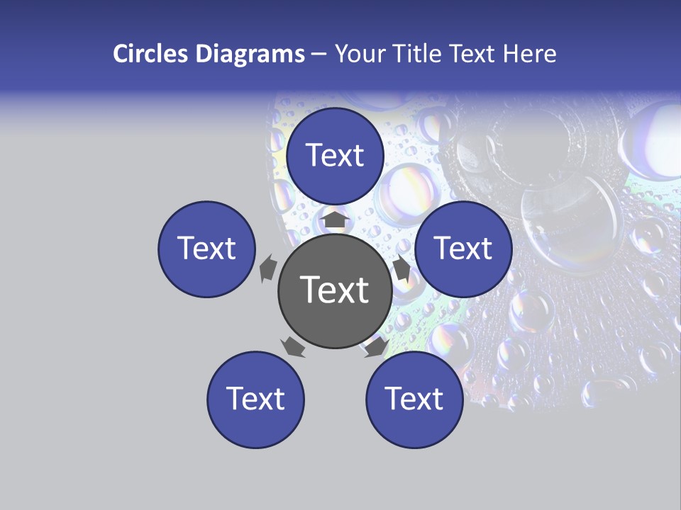 Refraction Laser Drop PowerPoint Template