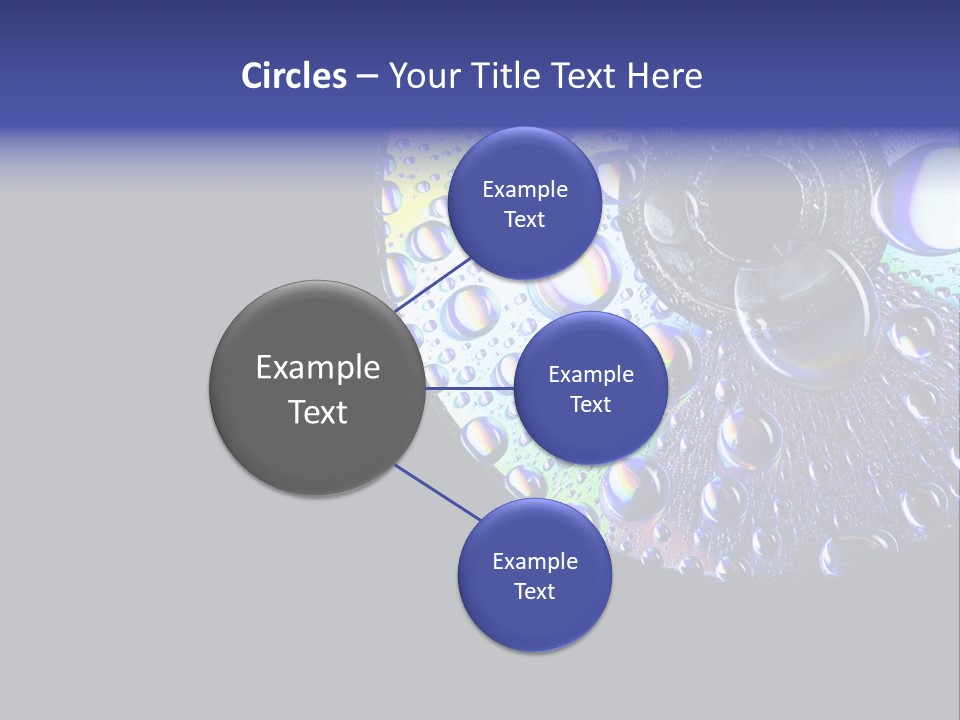 Refraction Laser Drop PowerPoint Template