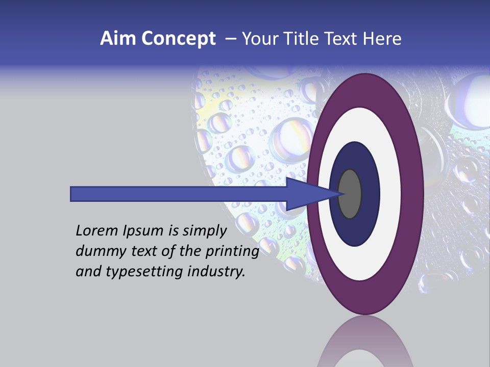 Refraction Laser Drop PowerPoint Template