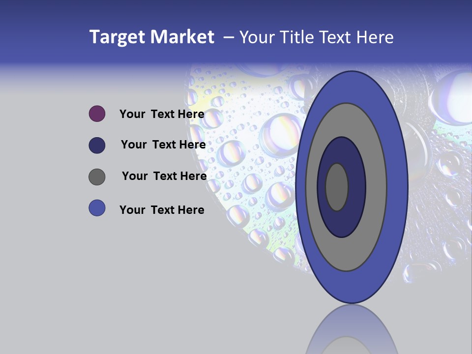 Refraction Laser Drop PowerPoint Template