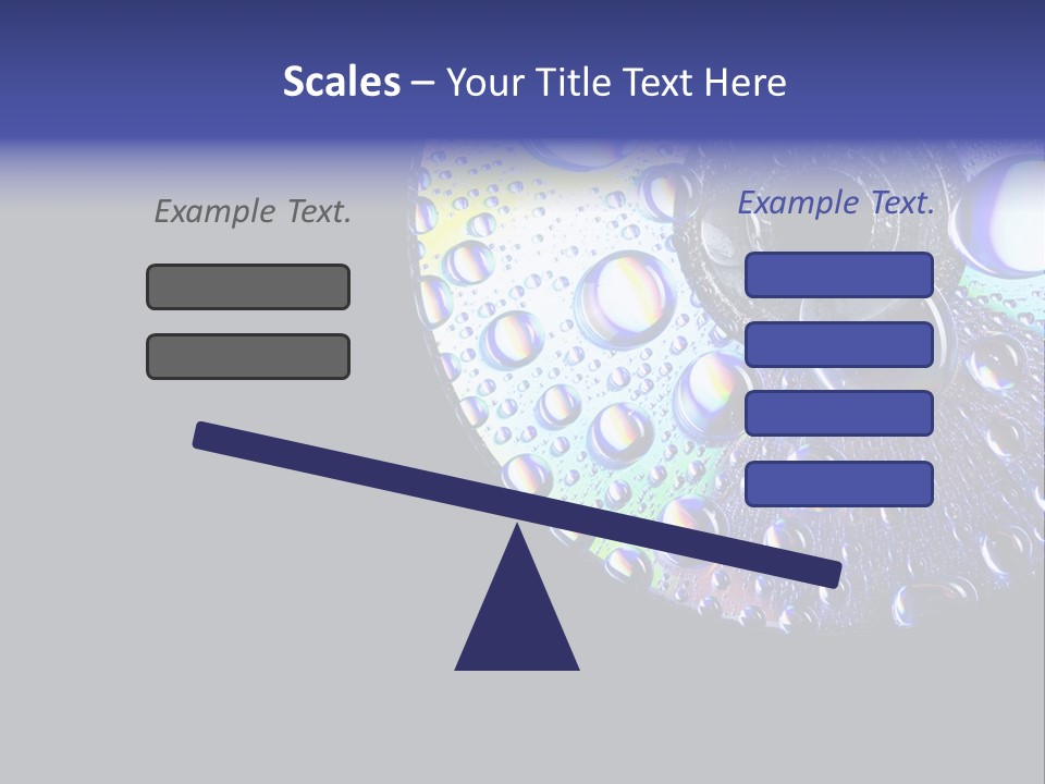 Refraction Laser Drop PowerPoint Template