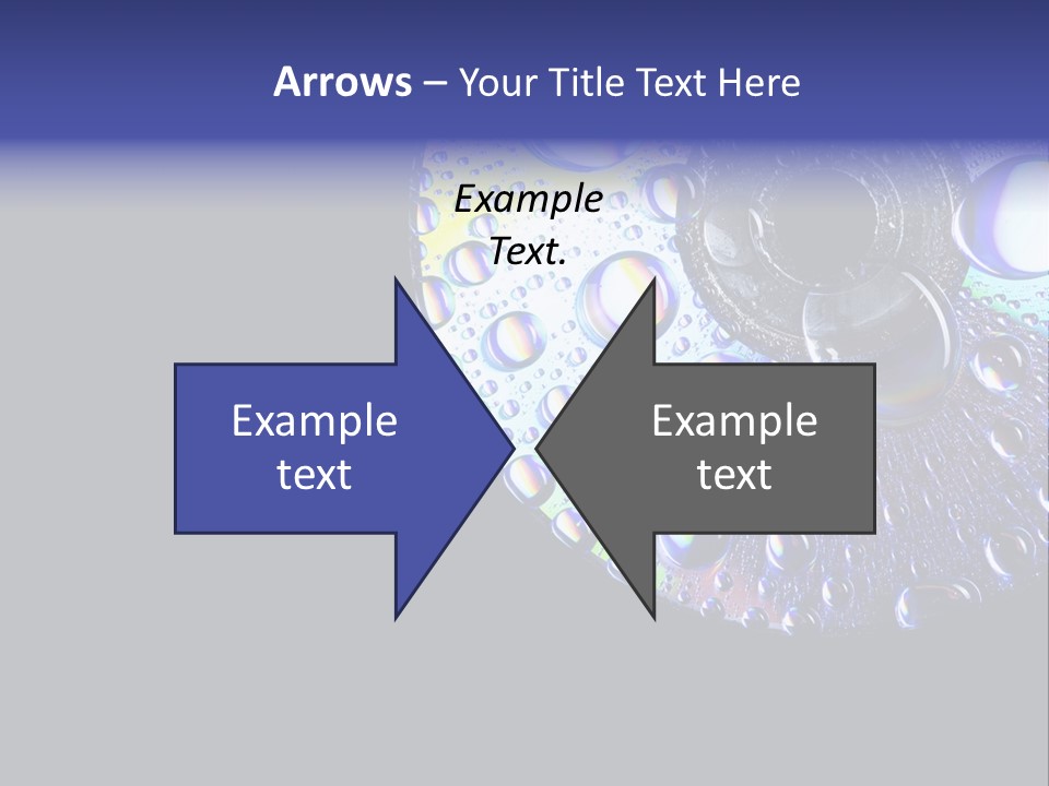 Refraction Laser Drop PowerPoint Template