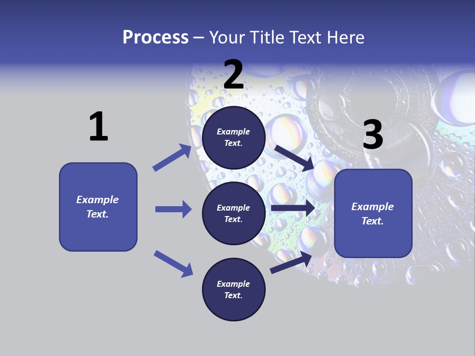 Refraction Laser Drop PowerPoint Template
