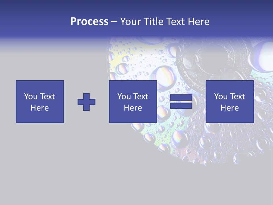Refraction Laser Drop PowerPoint Template