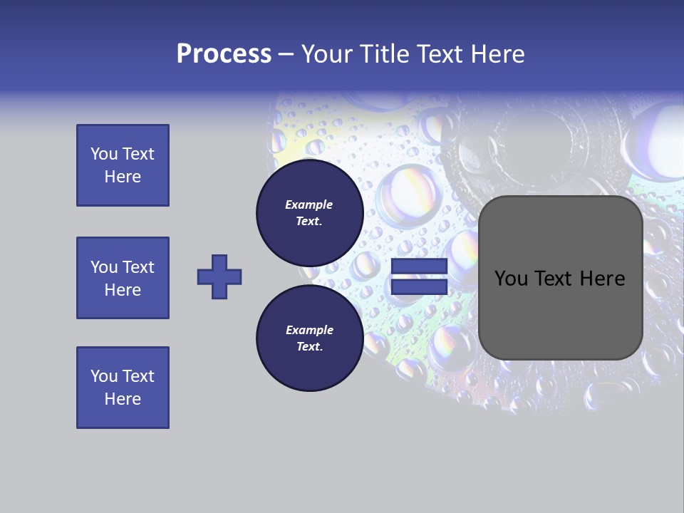 Refraction Laser Drop PowerPoint Template
