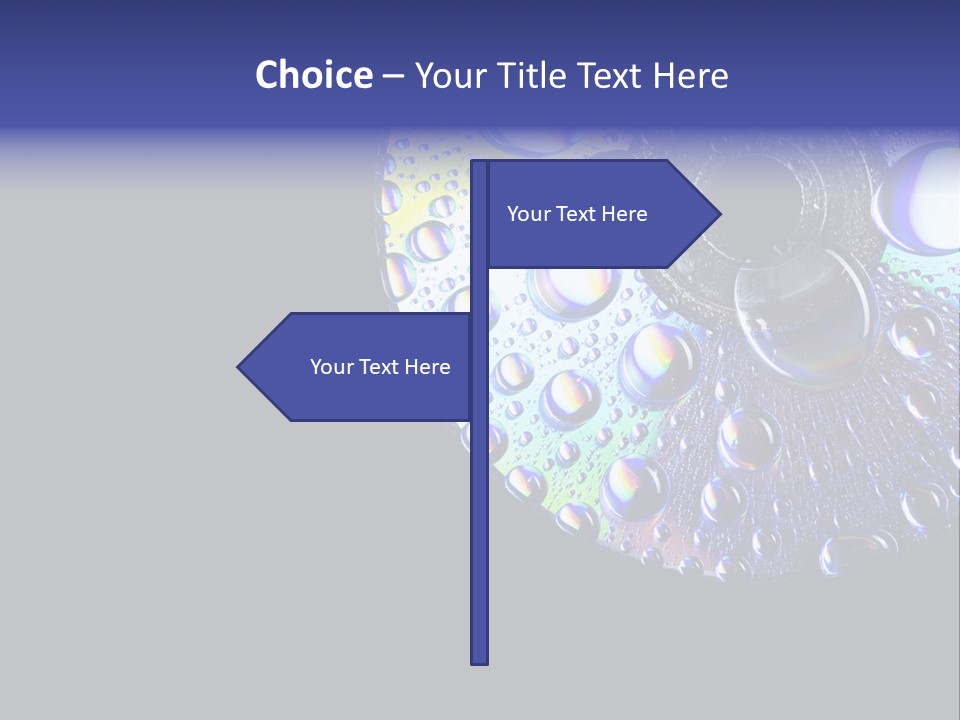 Refraction Laser Drop PowerPoint Template