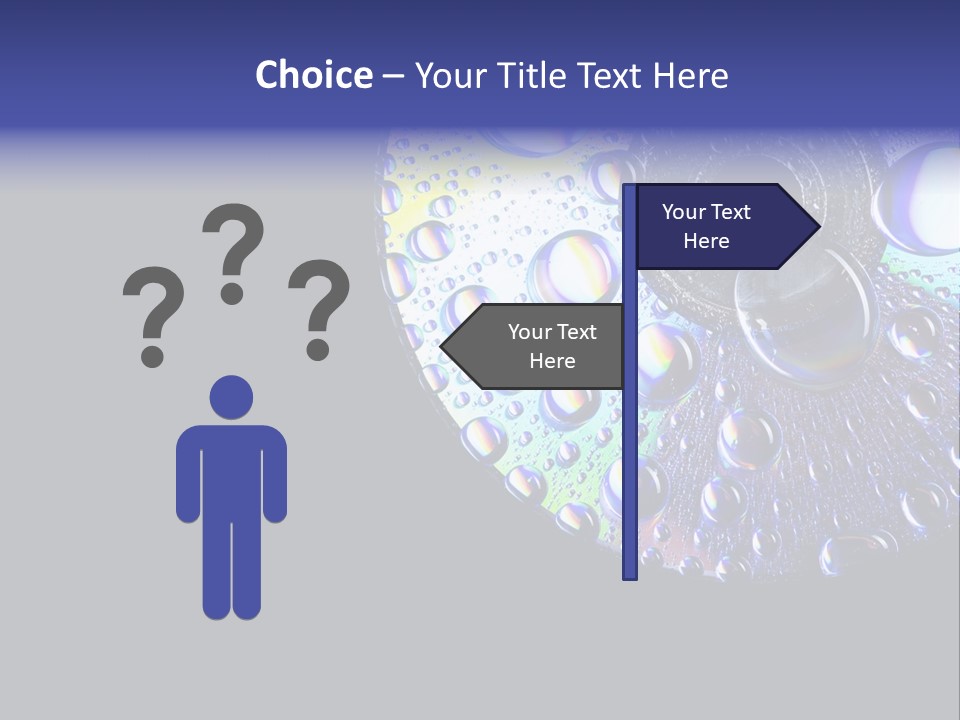 Refraction Laser Drop PowerPoint Template